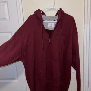 Men’s Champion Quarter Zip Hoodie With a Pocket in Front